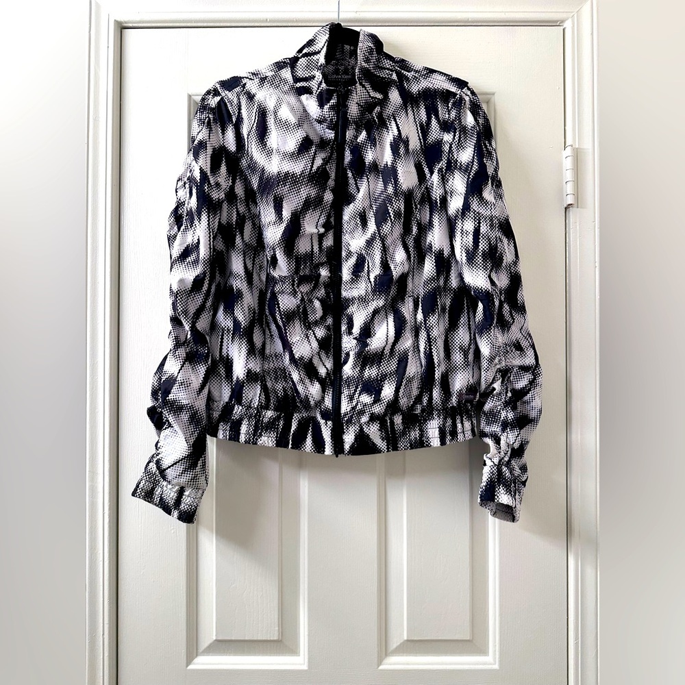 Calvin Klein Performance Abstract Print Ruched Jacket Size M - Picture 2 of 11